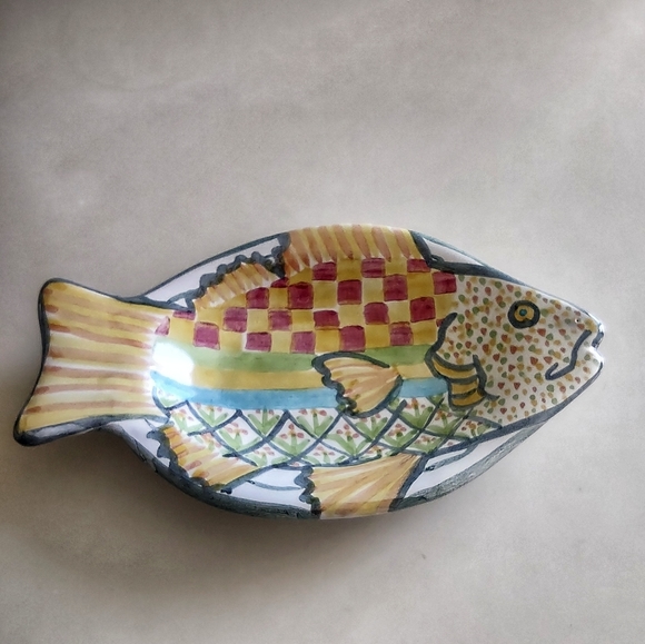 MacKenzie-Childs Other - Mackenzie Childs fish shaped plate